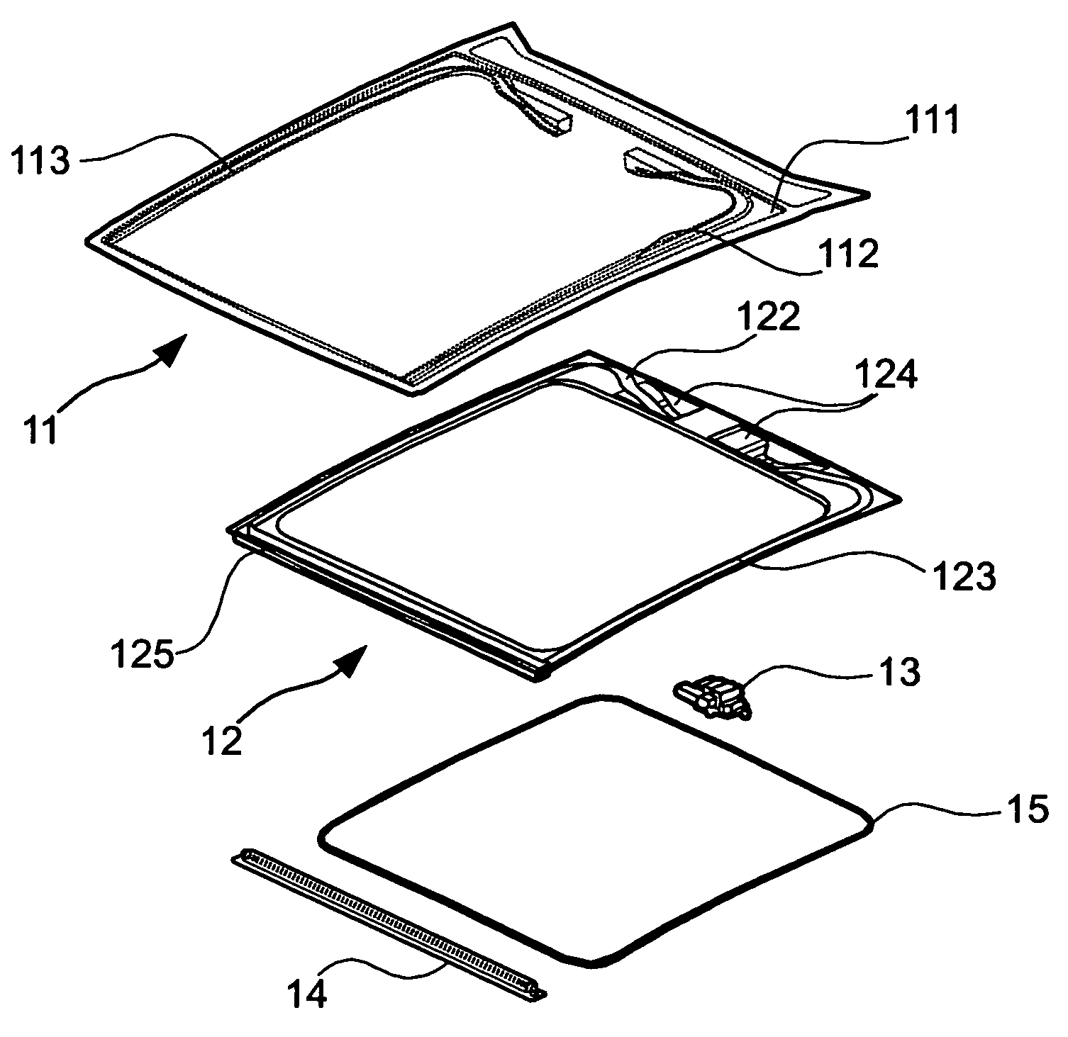 Device for obturation of an aperture for an automotive vehicle