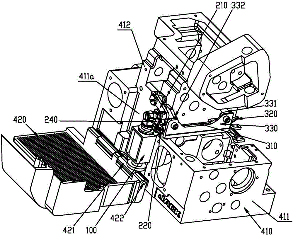 Built-in automatic thread trimming mechanism of sewing machine