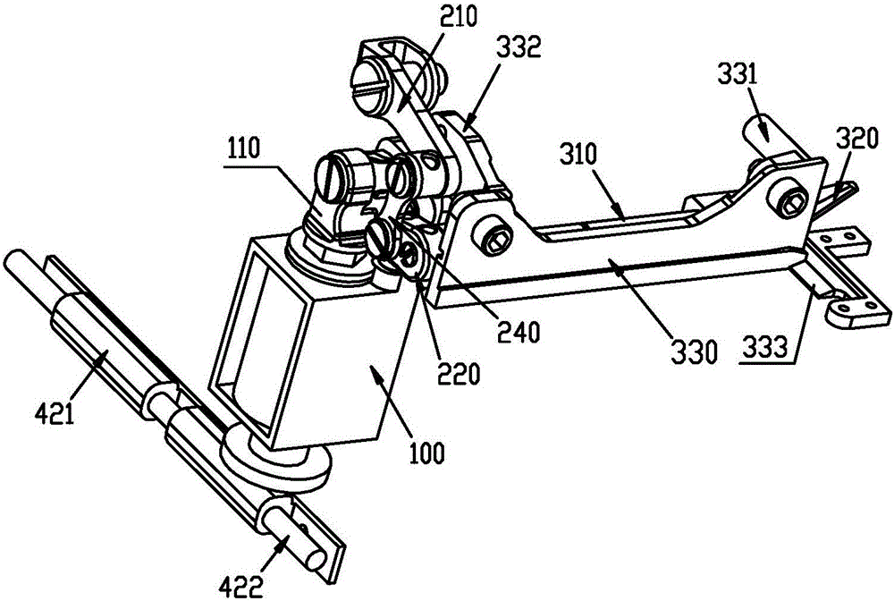 Built-in automatic thread trimming mechanism of sewing machine