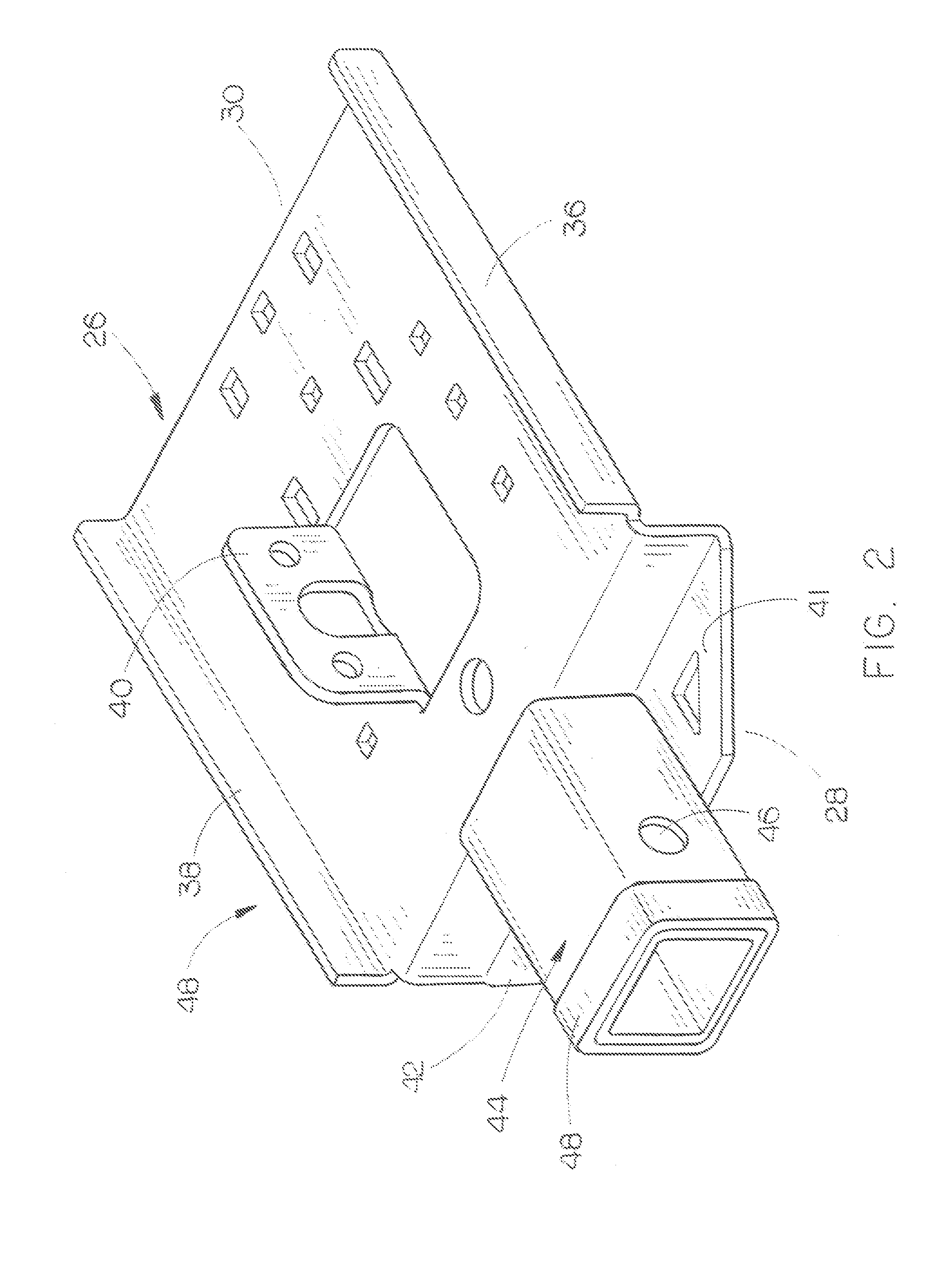 Quick-attach assembly for attaching an implement to an off-road vehicle