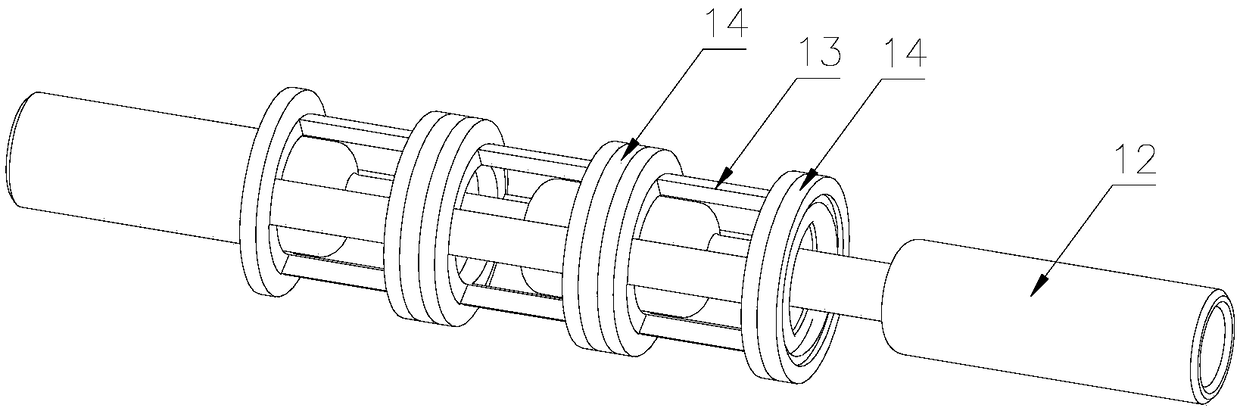Reversing sealing device of low-temperature-resistant combined ring spacer sleeve valve rod forming valve