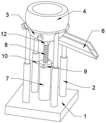 Slurry guiding device for iron casting pouring production