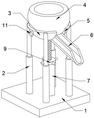 Slurry guiding device for iron casting pouring production