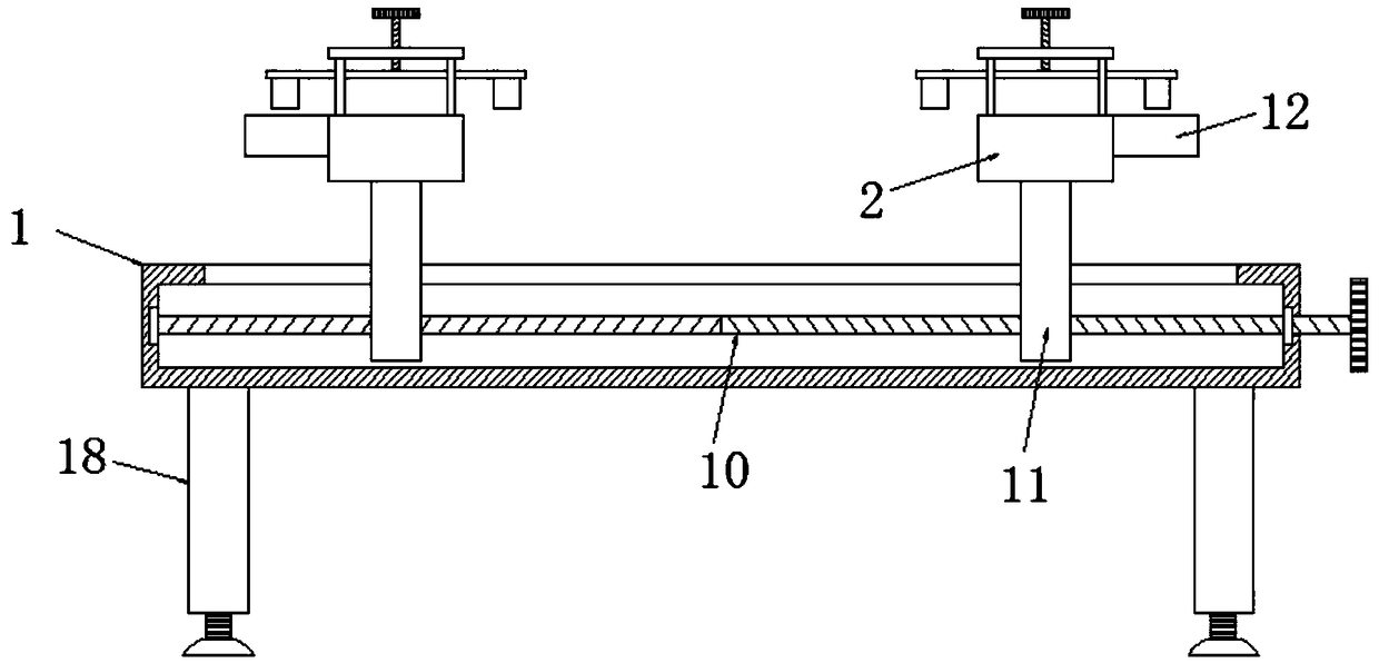 Seamless steel pipe clamping mechanism