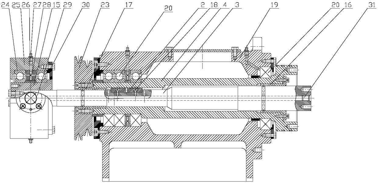 Pushing driving device of mechanical pushing centrifuge