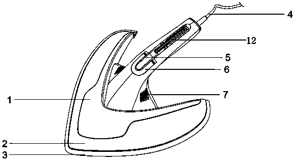 Electric iron capable of intuitively displaying ironing effect