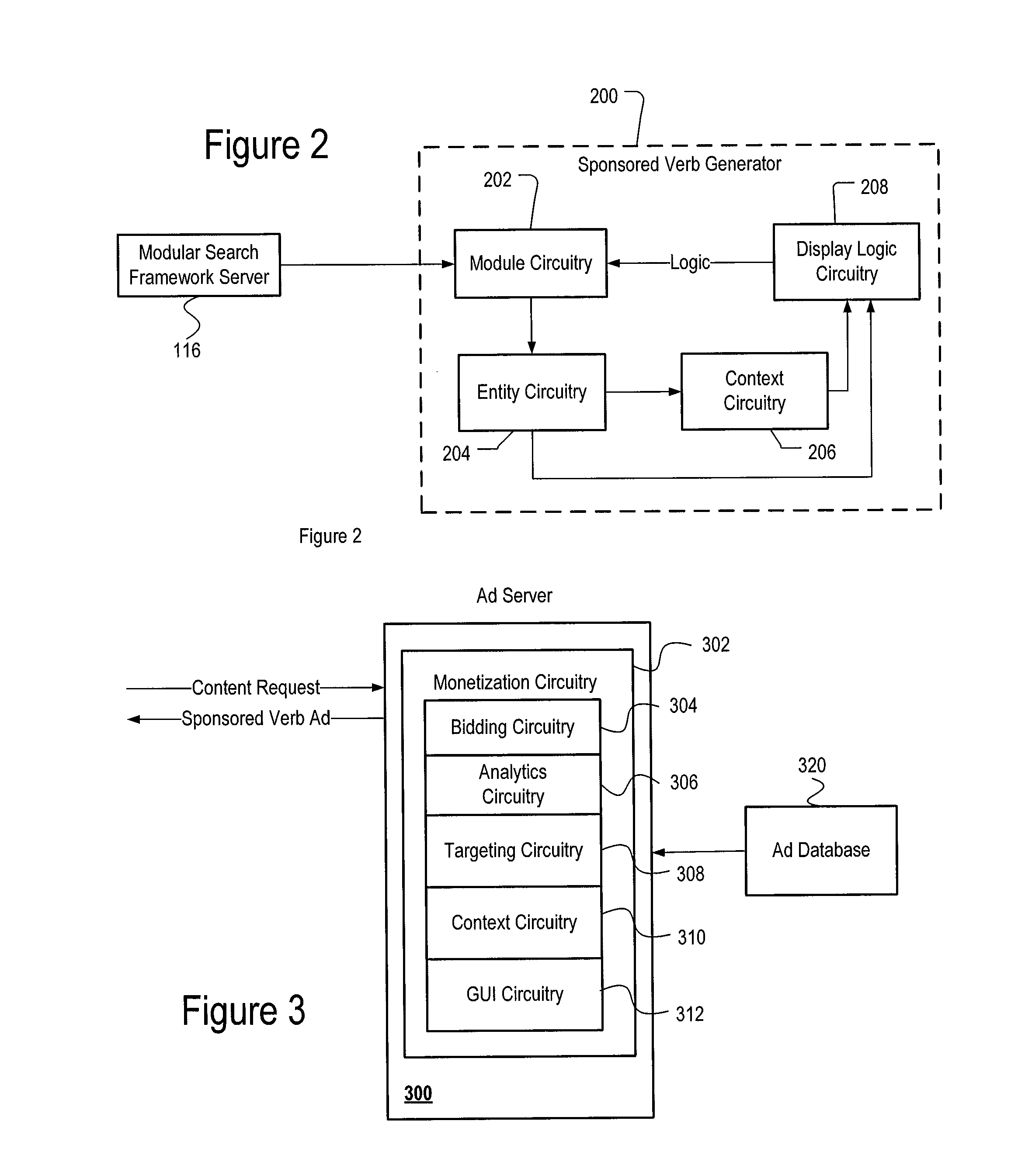 Systems and methods for advertising using sponsored verbs and contexts