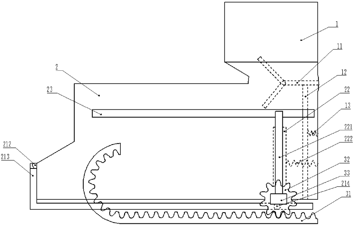 Extrusion device for tread