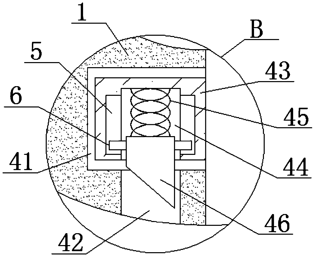 Sealing rubber pad convenient to disassemble and assemble