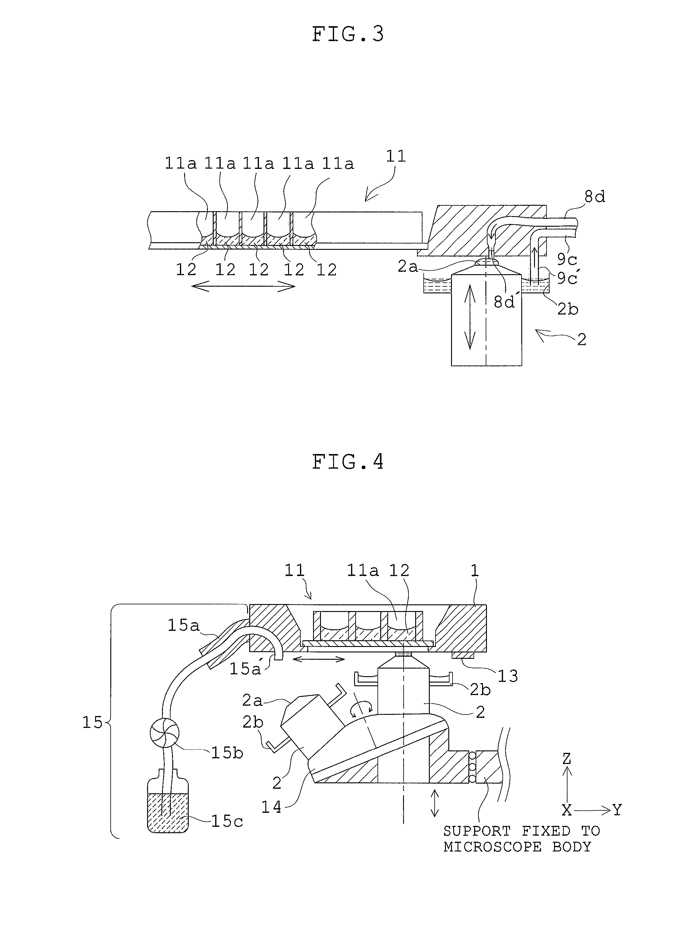 Observation apparatus provided with immersion objective lens