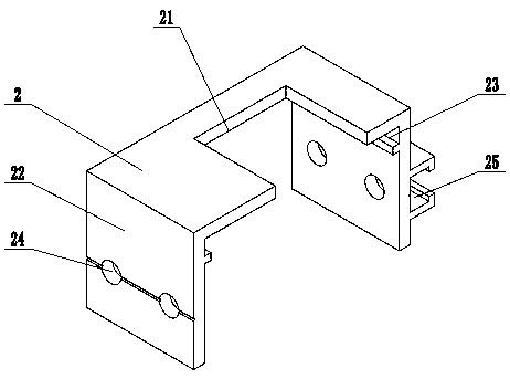 Full-aluminum flood-control water-blocking wall fixing structure