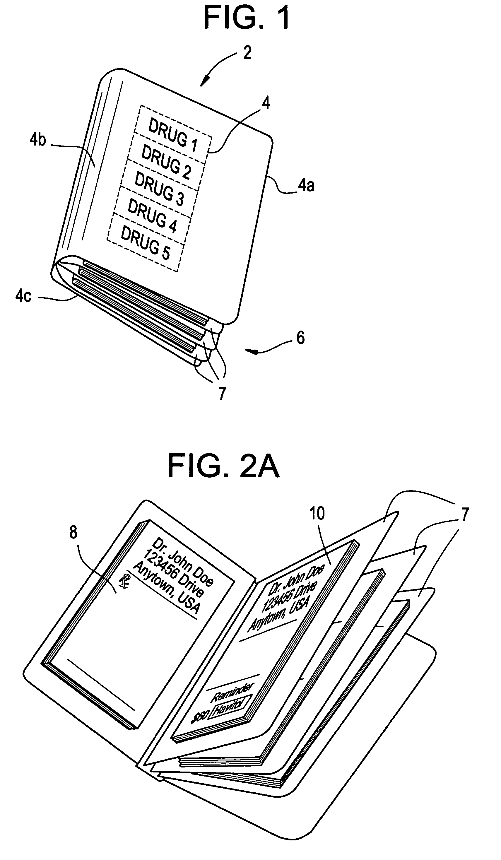 Portable prescription pad compendium with discount program reminder means