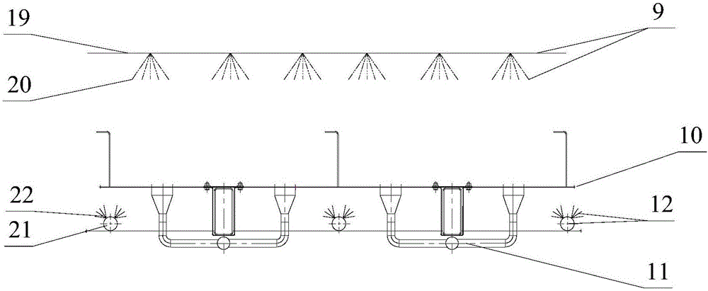 Wet desulfurization absorption tower and self-cleaning flue gas dust removal system thereof
