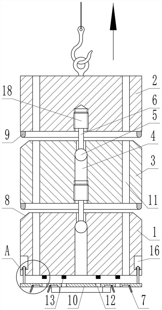 A heavy hammer ramming device