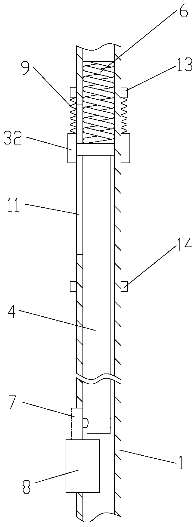 Clothes supporting rod structure