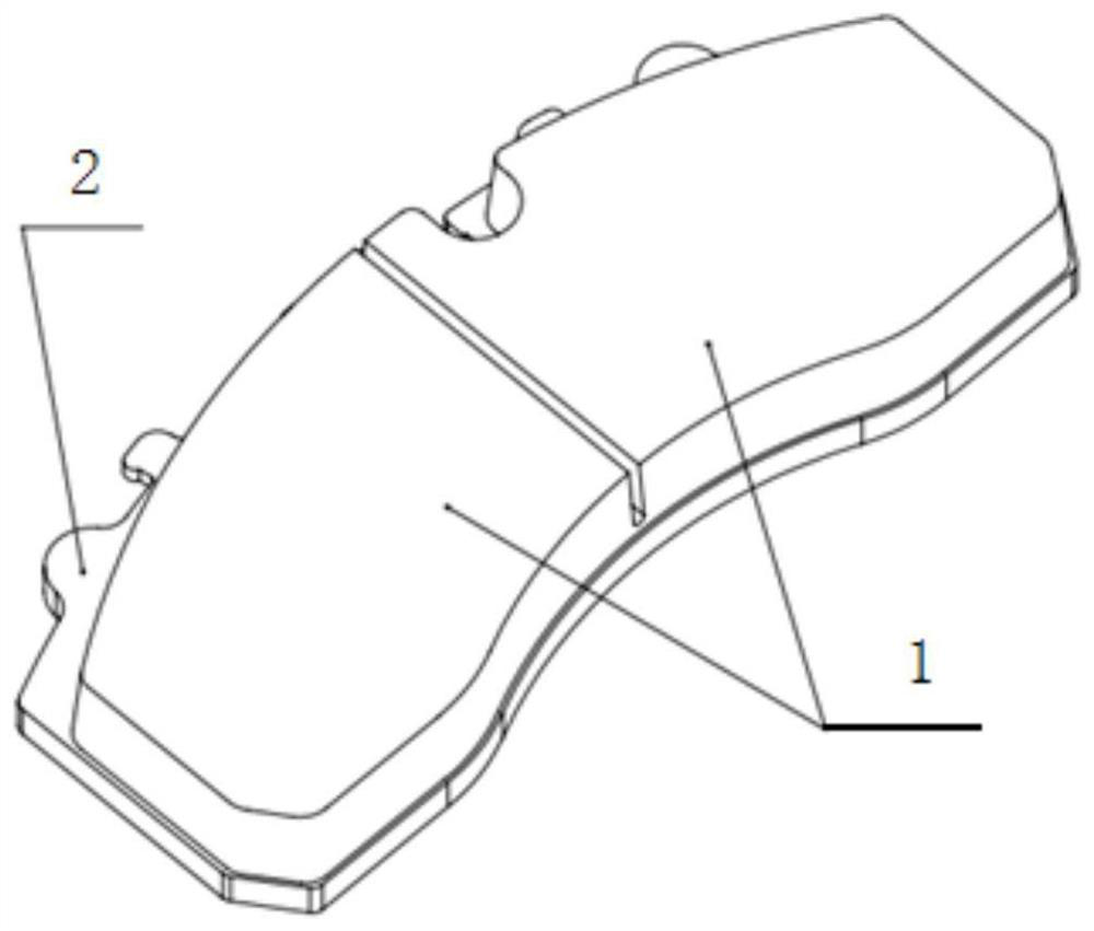 Friction material, friction body, brake pad comprising friction body, and preparation method and application of brake pad