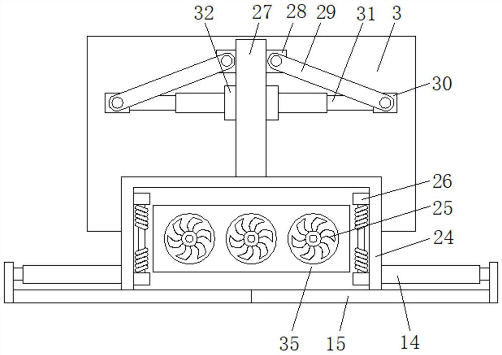 An equidistant fast shearing device for scarf processing with high-efficiency dust collection function