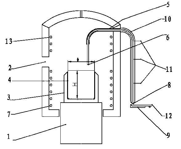 Optical glass melting method and optical glass melting device used for method