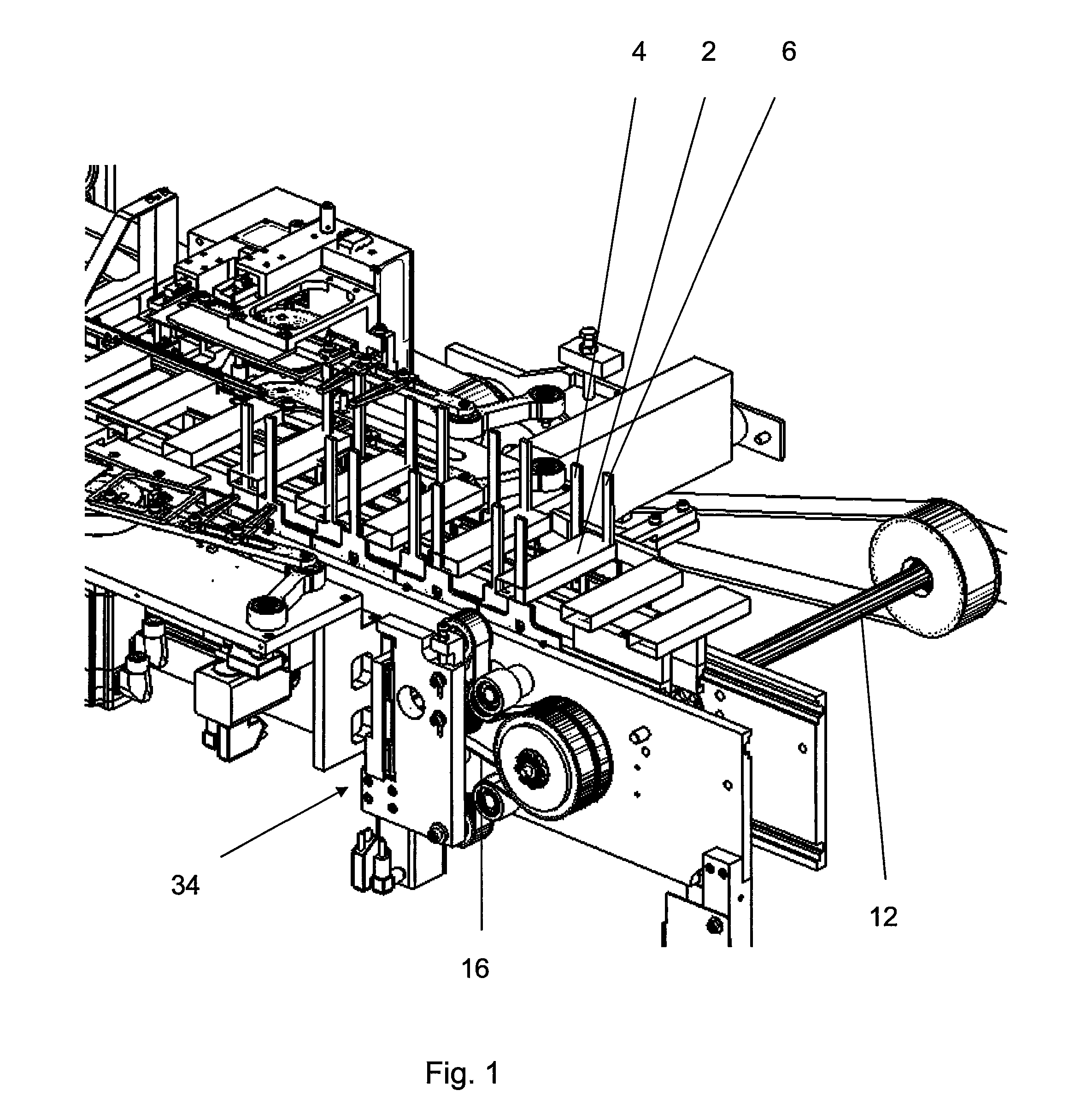 Device for conveying objects in packaging machines