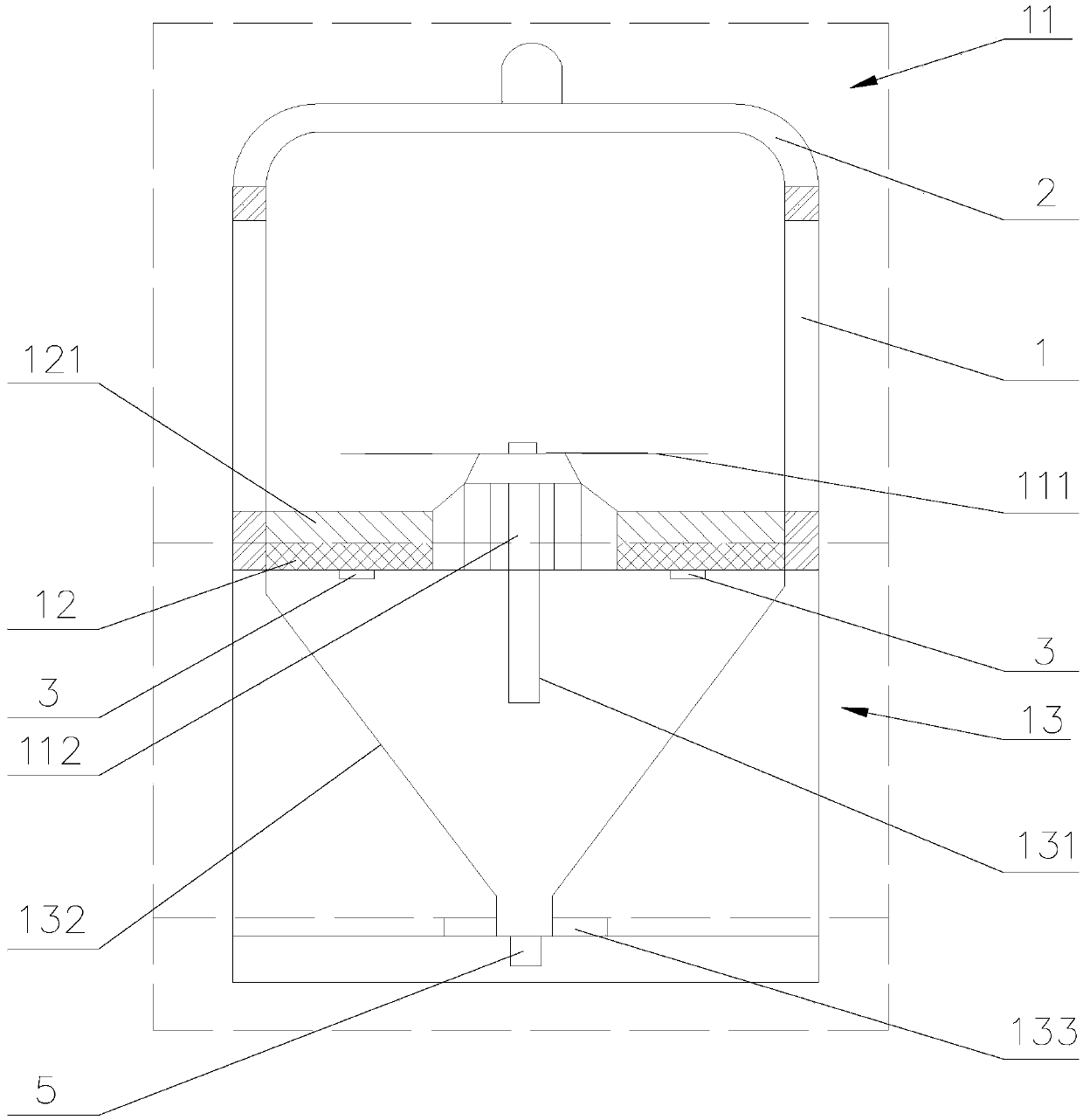 Grinding tableting machine