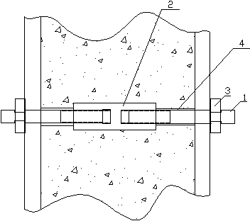 Counter bracing device for installation of pouring formwork of concrete walls