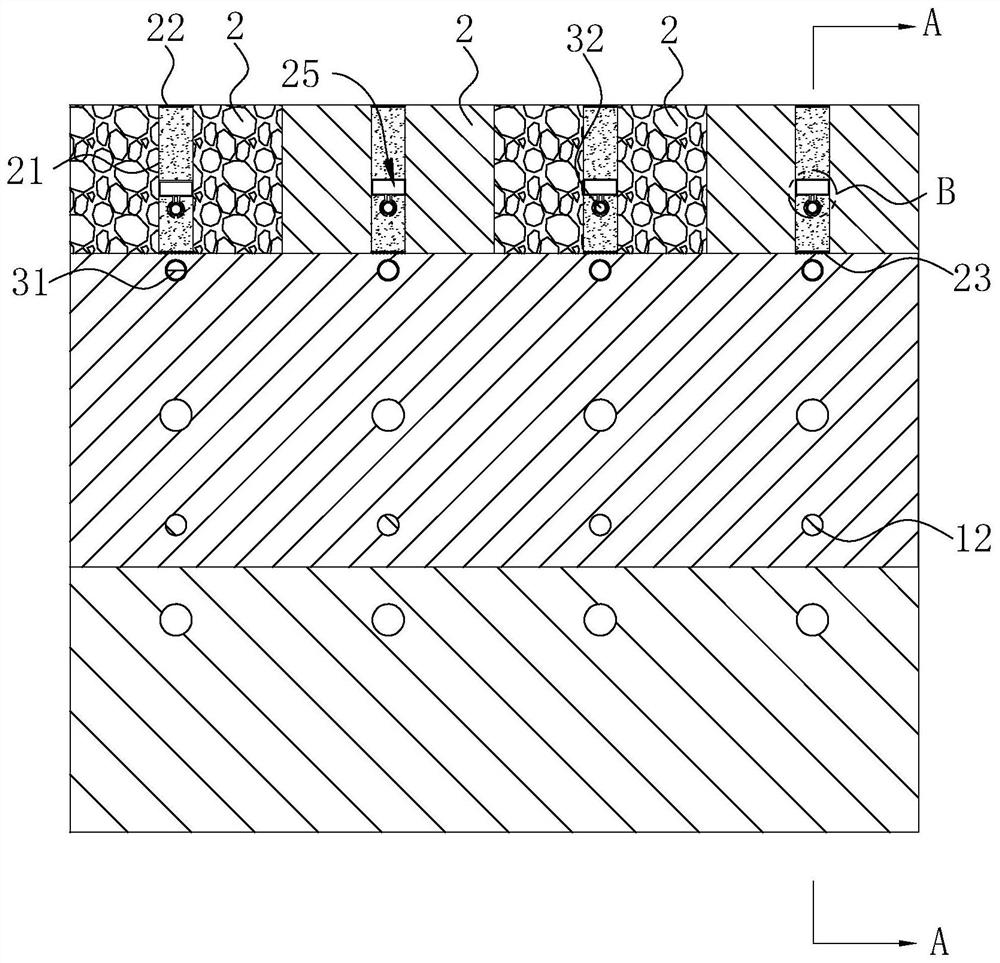 An ecological pavement structure