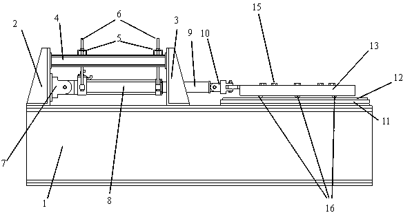 SDOF (single degree of freedom) vibrating table testing device