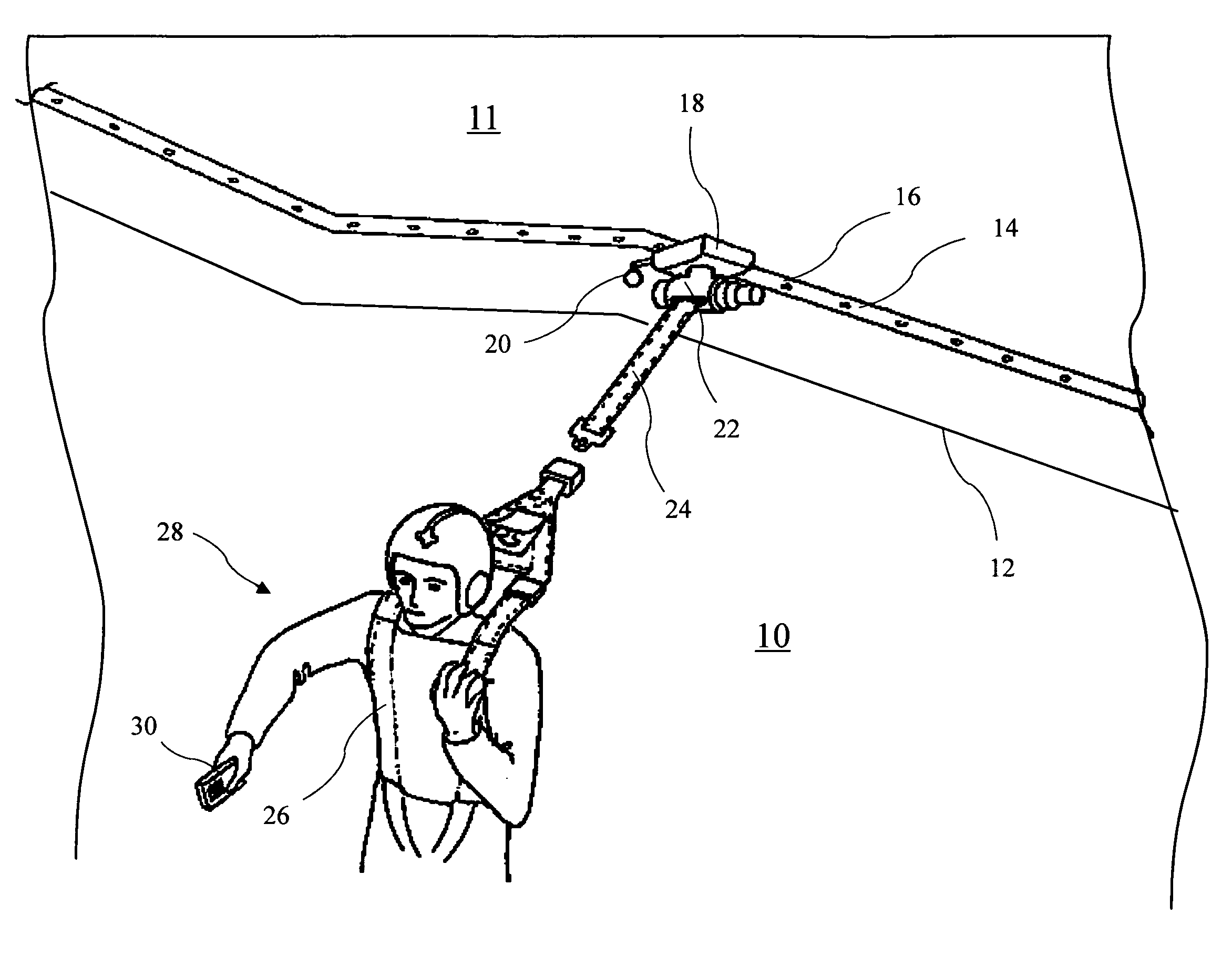 Aircrew restraint system
