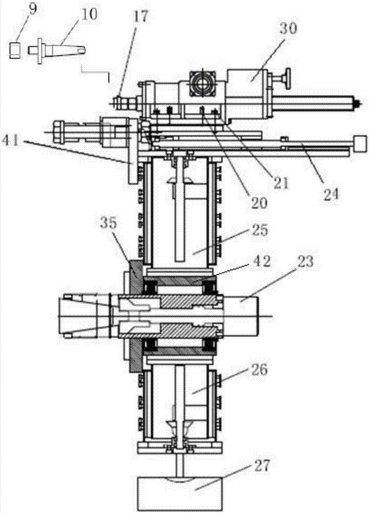 Full-rotation automatic positioning processing equipment and method for simultaneous drilling and reaming of crankshaft flywheel
