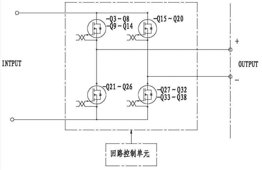 Method and structure for realizing balanced parallel connection of electronic switching devices