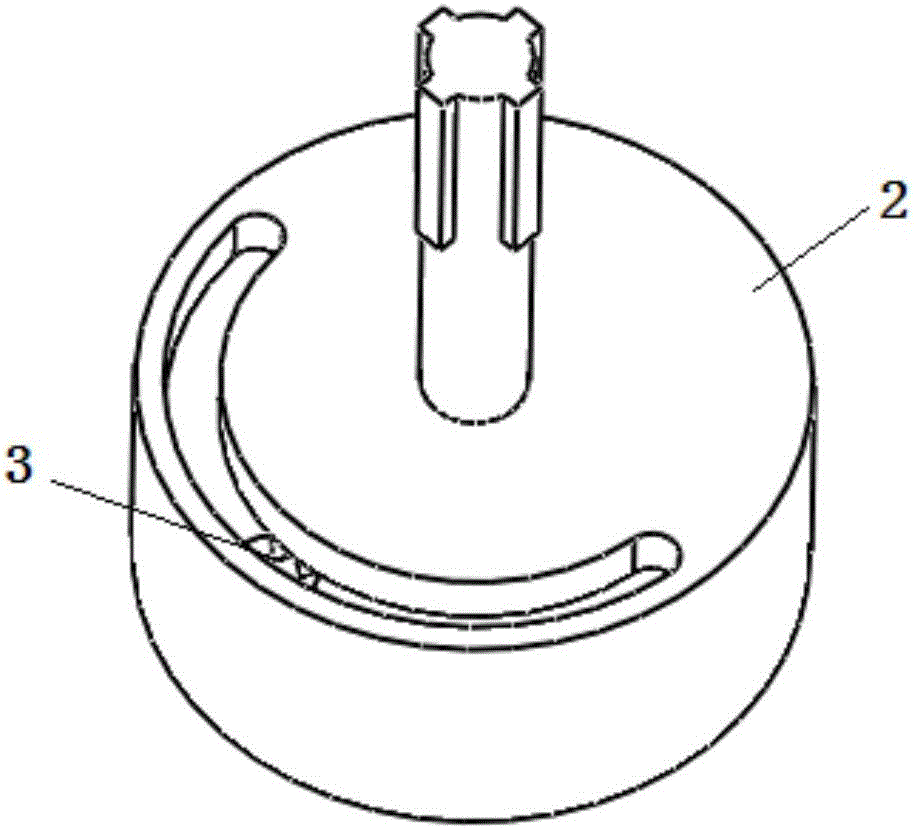 Two-position two-way turntable type switching valve