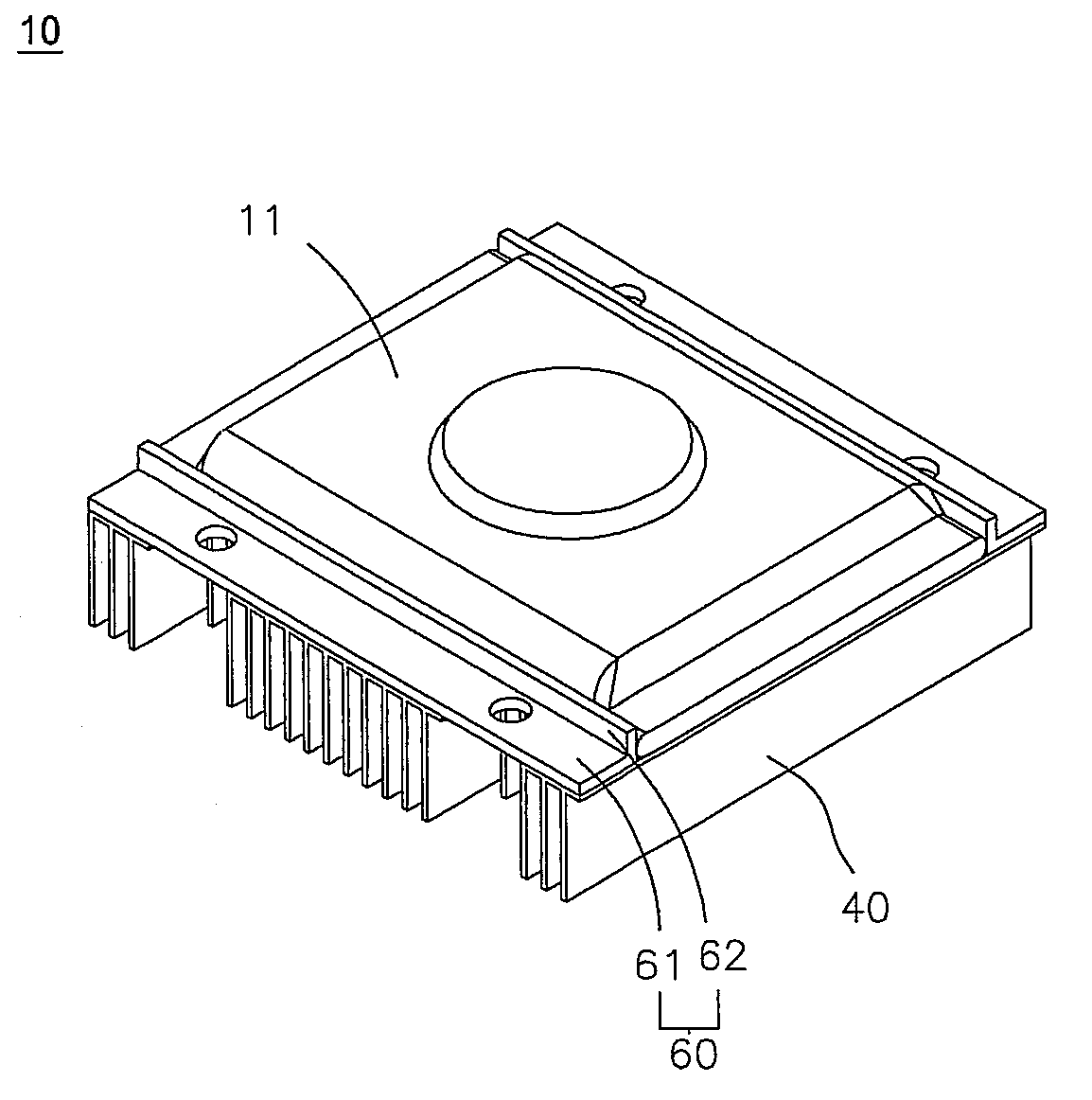 Dissipation module,flat heat column thereof and manufacturing method for flat heat column