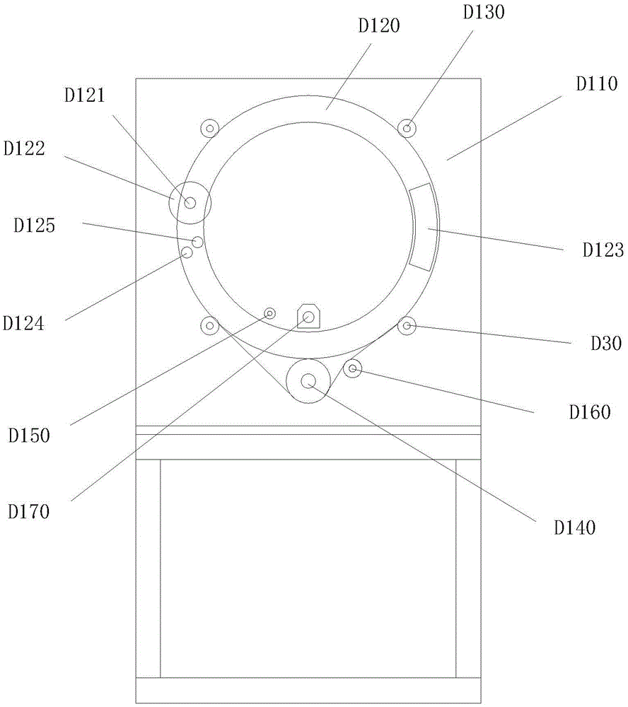 Arc guiding device for producing flap wheel