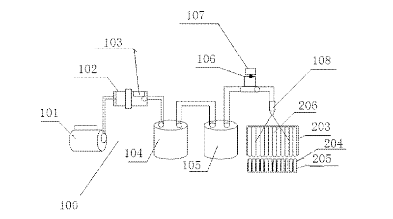 Device and method for measuring spray volume spatial distribution of variable rate spray