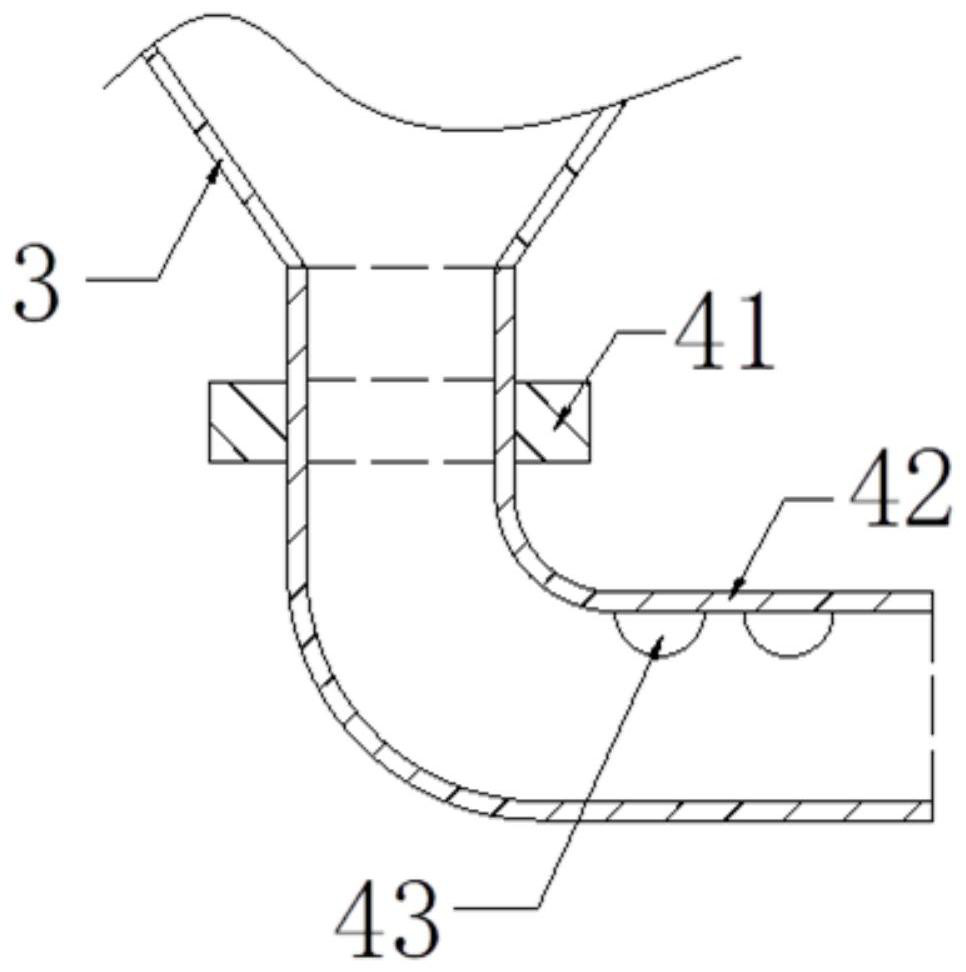 Concrete grouting device for building construction