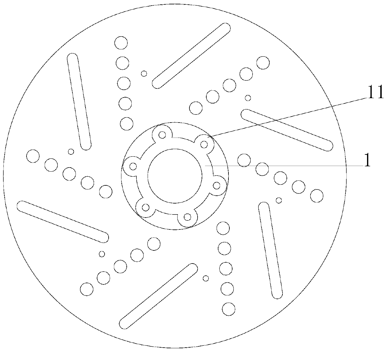 Assembly type automobile brake disc