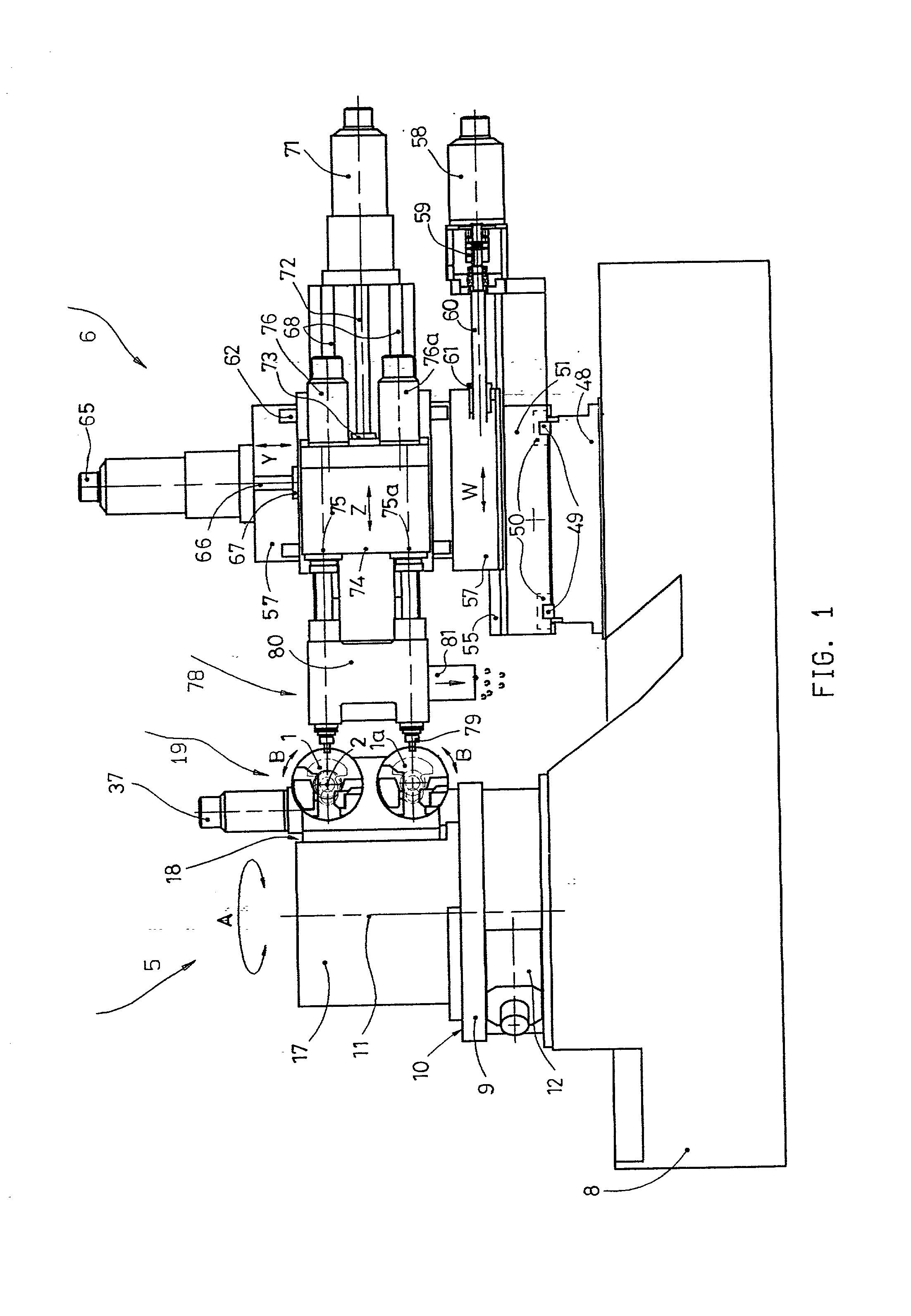 Machine for drilling oil-holes in crankshafts and its process