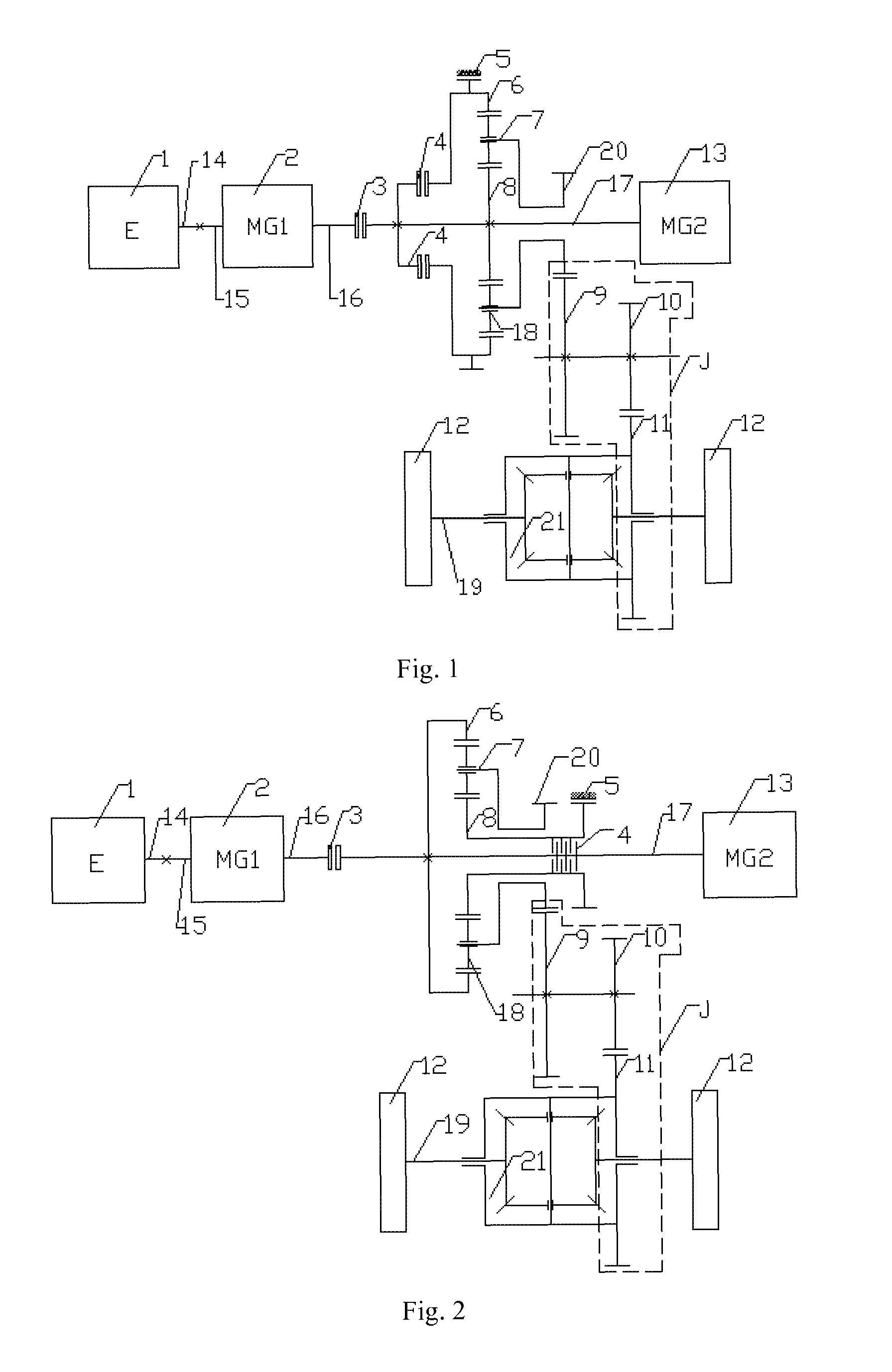 Hybrid power driving system and gear position operation method thereof
