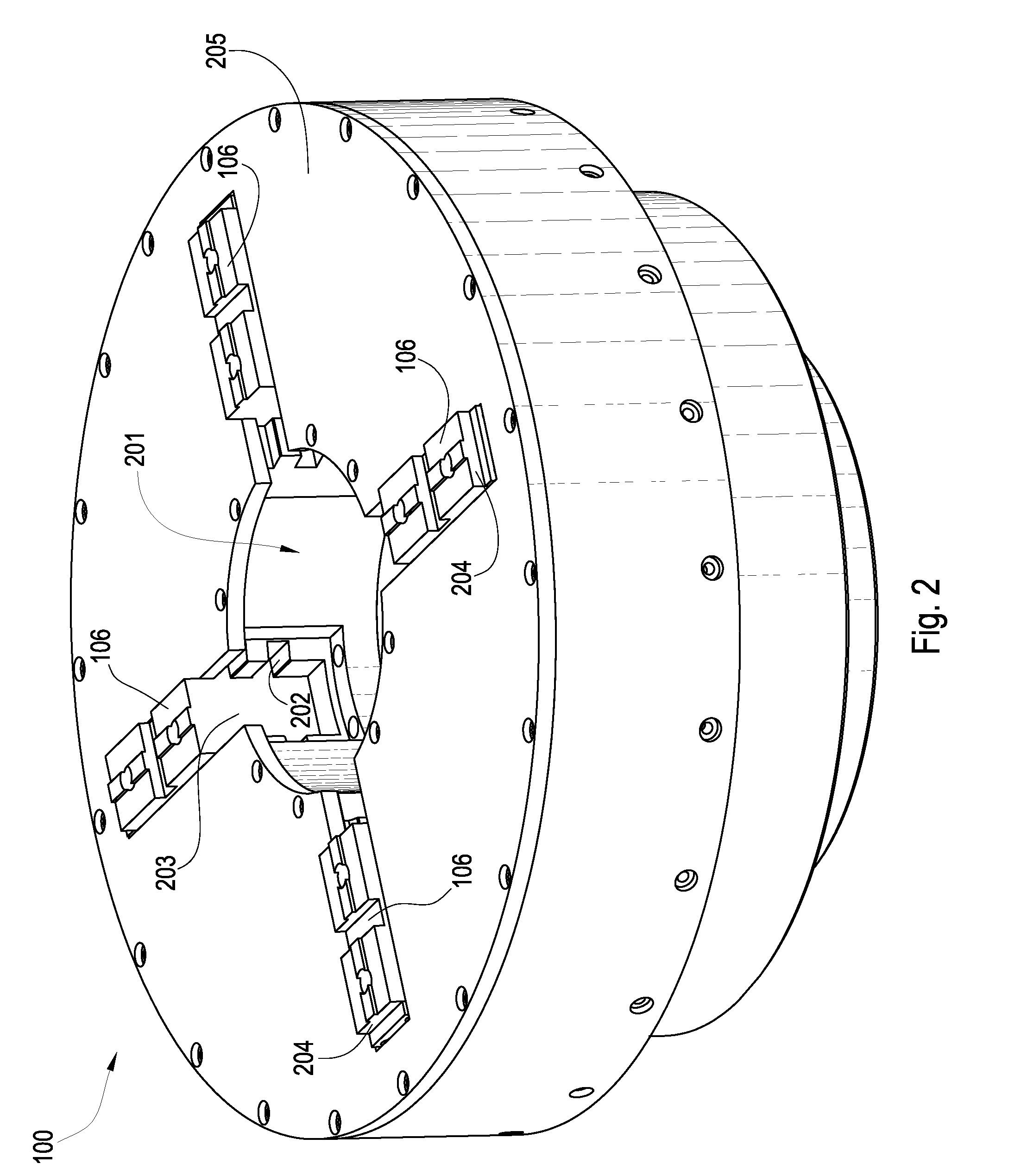 Hydraulic Chuck with Independently Moveable Jaws