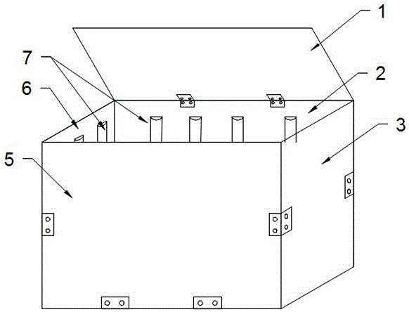 Plastic packaging box