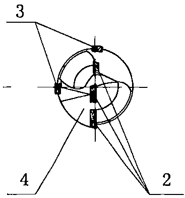 Inner chip removal deep hole drill