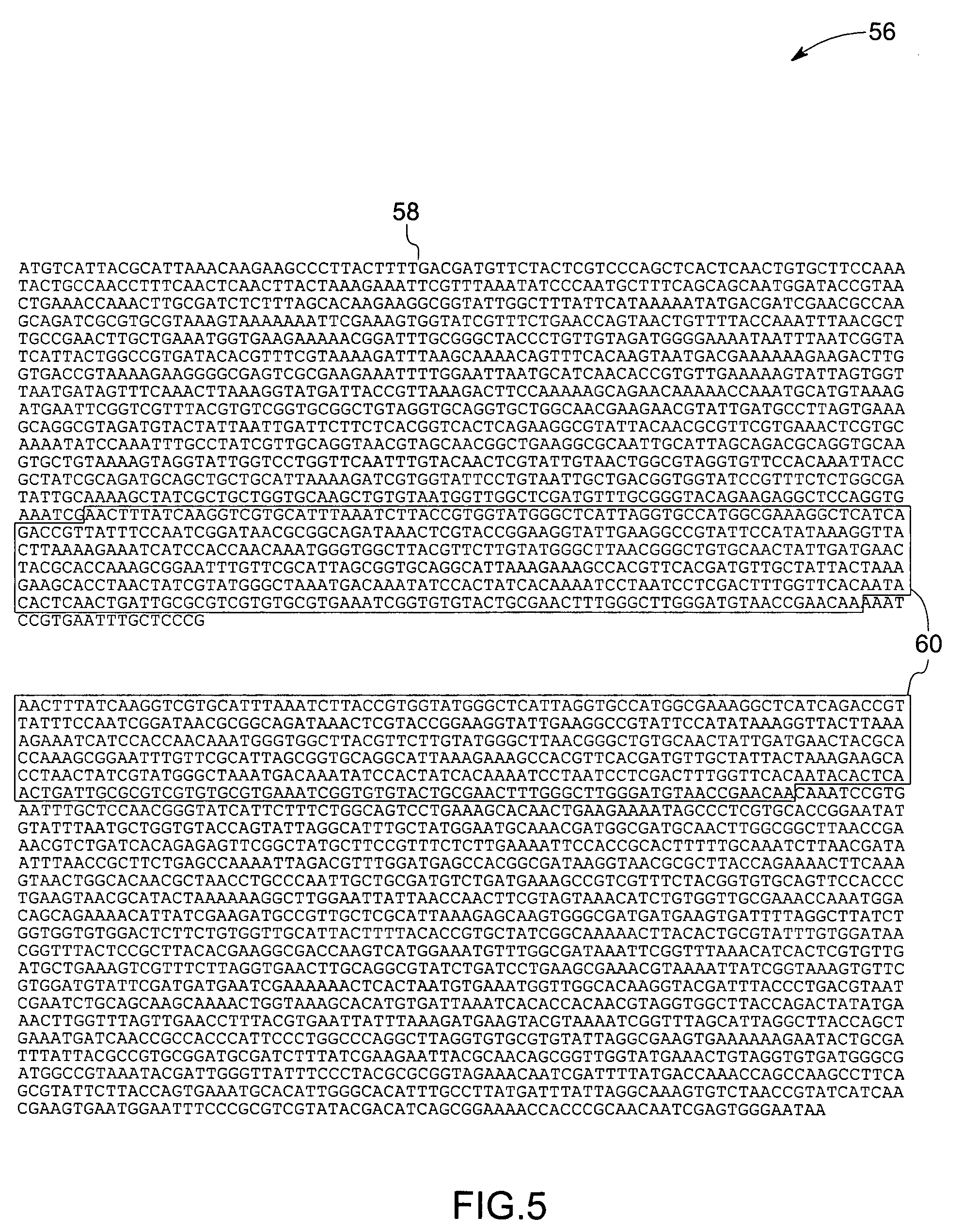 Method for identifying sub-sequences of interest in a sequence