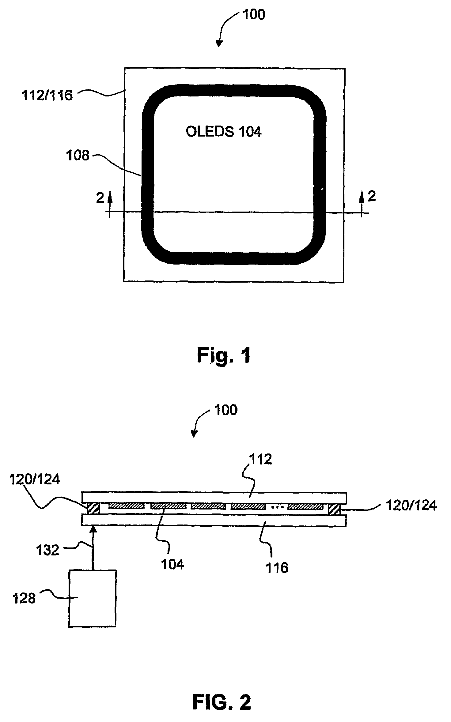 Glass package that is hermetically sealed with a frit and method of fabrication