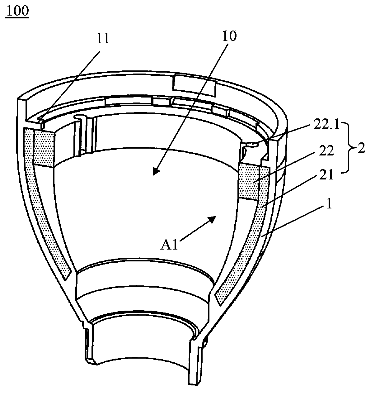 Lamp shell, manufacturing method thereof and lighting device with lamp shell