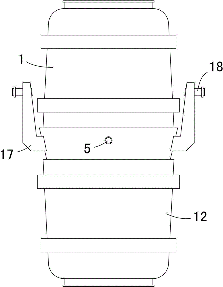 A two-way baking cover for a steel bucket