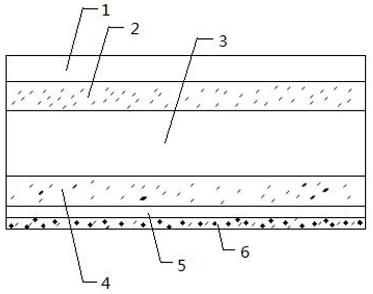 Co-extrusion type base-coat-free matt film with antibacterial function and preparation method of co-extrusion type base-coat-free matt film