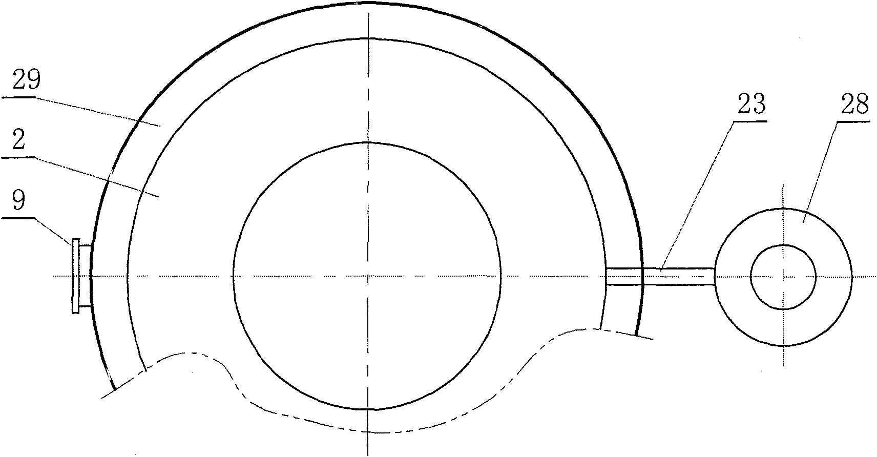 Garbage combustion furnace for producing gas and its usage method