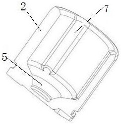 Internal limiting anti-rotation structure of driving brake caliper assembly