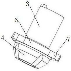 Internal limiting anti-rotation structure of driving brake caliper assembly