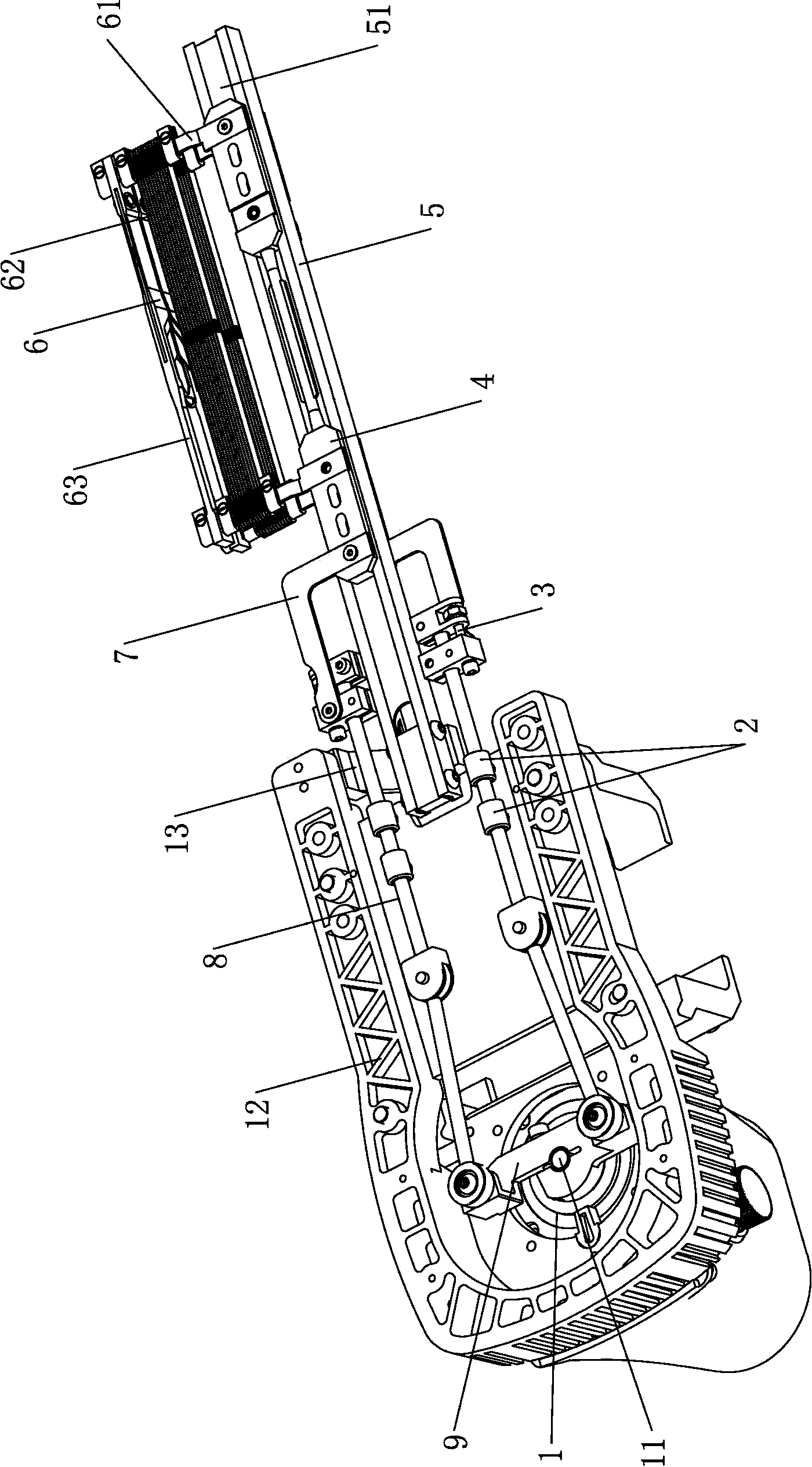 Rapier side twisting device